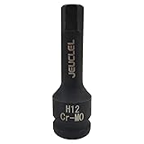 JEUCLEL 12mm Hex Impact Bit Socket, H12 1/2-Inch