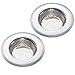Kitchen Sink Strainer, 2PCS Stainless-Steel Kitchen Sink Strainer Drainer Basin Filter-Large Wide Rim 4.5 inch