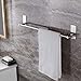 Taozun Towel Bar Self Adhesive 21.65-Inch Bathroom Brushed SUS 304 Stainless Steel Bath Wall Shelf Rack Hanging Towel Stick On Sticky Hanger Contemporary Style