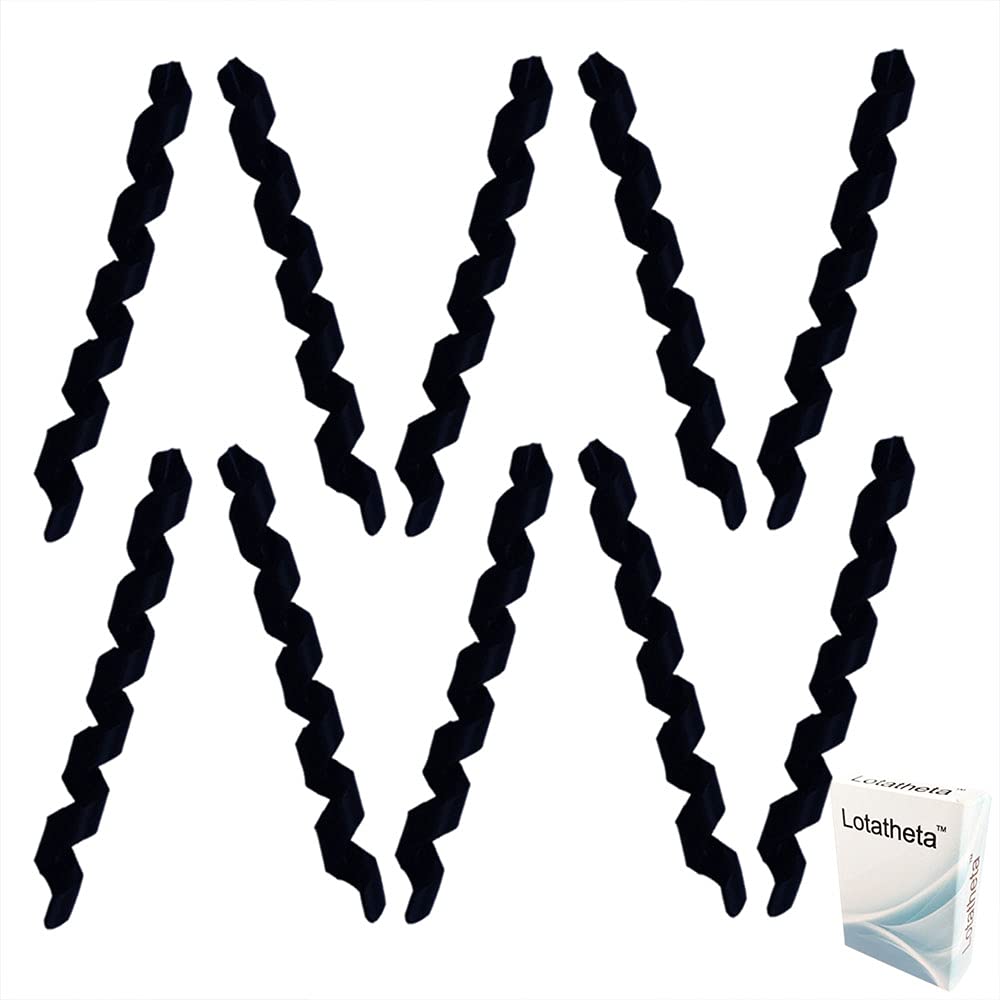 Lotatheta 10 Pcs Black Wrap Spiral Bicycle Cable Sleeve Rubber Housing Protector Frame Guard for MTB Bike Shift Brake Line Pipe Anti-Friction