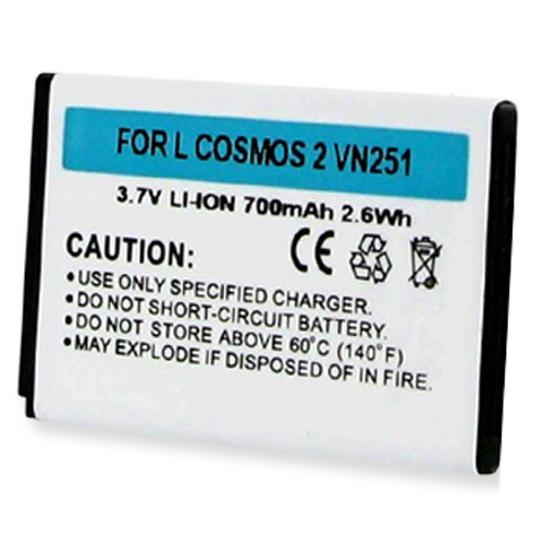 LG A380 Cell Phone Battery (Li-Ion 3.7V 700 mAh) - Replacement For LG BL-46CN Cellphone Battery