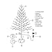Excelvan 1.2M/4FT 96LEDs Flexible Plane Tree Light Warm White Light White Branches Perfect for Home Festival Party Wedding Bar Indoor Outdoor Decoration