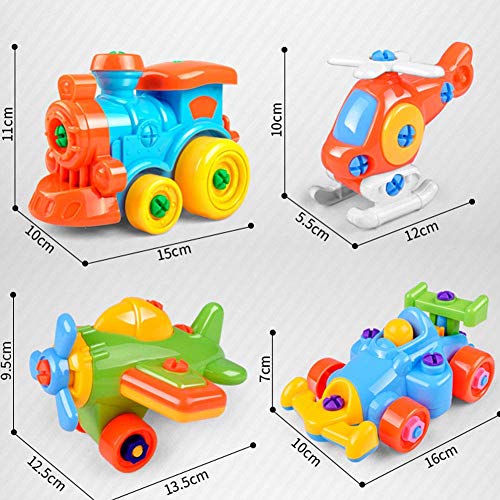 Xeminor Kids Disassembly Assembly Puzzle Airplane Toy with Screwdriver Children Early Learning Building Block DIY Educational Toys 1 Set Superiorâ€'Quality and Creative - Thumbnail 3