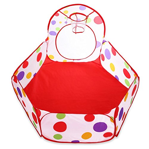 3-IN-1 Pop-Up Children Play Tent Kids Playhouse Tunnel Set Game House Multipurpose Play Tent for Toddlers Child Indoor & Outdoor Use