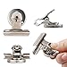 12 Refrigerator Magnet Clips with Black Flannelette for Scratch Safe - 38mm Wide - Perfect Fridge Magnets,Office Magnets,Photo Magnets for House Office Use