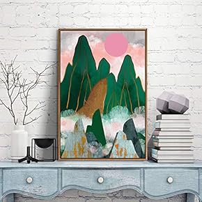 Framed Canvas Wall Art for Living Room, Bedroom City and Landscape Canvas Prints for Modern Home Decoration Ready to Hang - 16"x24" inches