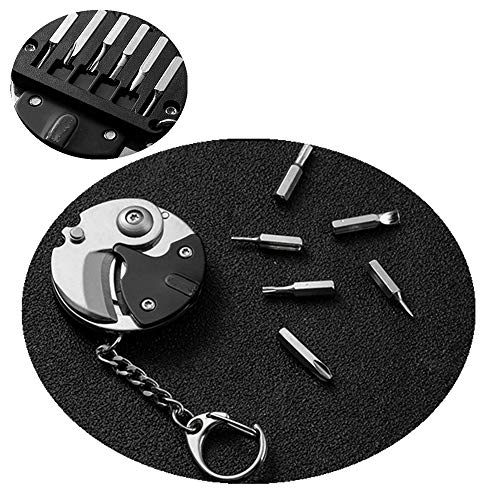 SDFSX Multifunction Coin knife,Coin shaped knife,Mini Pocket Key Gadget Portable,Multi Tool Small Screwdriver Set with Valentine's Day Gifts for Him