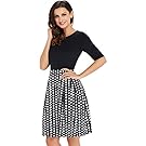 UniSweet Dresses For Women Party Womens Homecoming Plus Size Dresses Wedding Cocktail Sweater Midi Dress For Women Casual Dresses Wear to Work (L, Black) UDRS111-B1-L