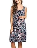 HOTOUCH Women's Floral Maternity & Nursing/Breastfeeding Nightgown Dress 4 color S-XXL