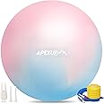 APEXUP Yoga & Pilates Ball - Anti Slip Heavy Duty Gym Ball for Fitness, Balance & Core Workout