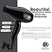 Osensia Hair Dryer - Professional Tourmaline Ionic Ceramic Blow Dryer with 2 Nozzle Attachments and Travel Bag - Negative Ions 1875W Salon Fast Drying Hair Styling Tool
