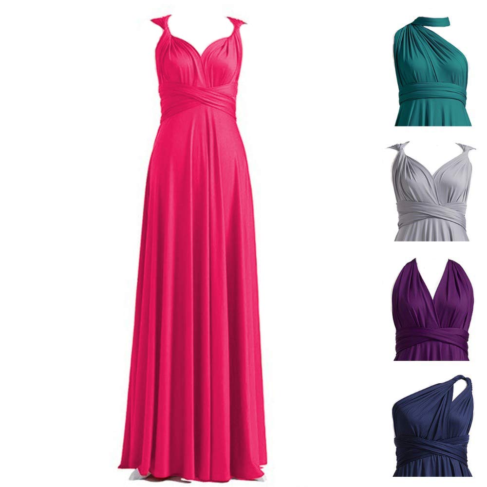 Buy Formal Maxi Dresses for Wedding Convertible Long Prom Dress for