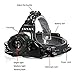 Shine Tool LED Headlamp 3 Modes High 3000 Lumens Headlight Super Bright Rechargeable Waterproof Flashlight with Zoomable Work Light 18650 Battery and Charger for Camping Hiking