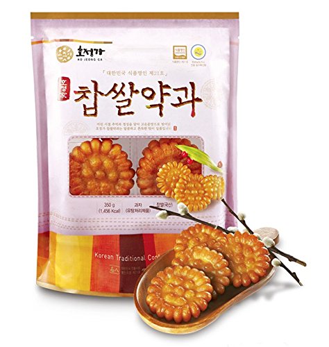 Korean Traditional Glutinous Rice Sweet Yak Gwa Cookies 350g (1 Pack)