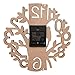 Giftgarden Tree Shaped Wall Clock Wood Decorations Housewarming Clocks