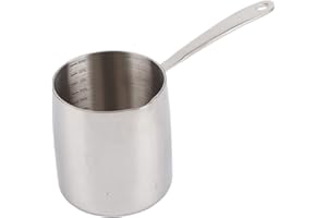 Buachois Butter Warmer Pot, Small Milk Pan with Pour Spout, Stainless Steel Saucepan for Melting Butter Chocolate, Mini Cezve