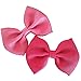 Yazon 15pcs Fabric Bows Hair Clips for Baby Girls 4 inch Burlap Hair Bows With Alligator Clips For Toddler Kids Boy Bows Tie
