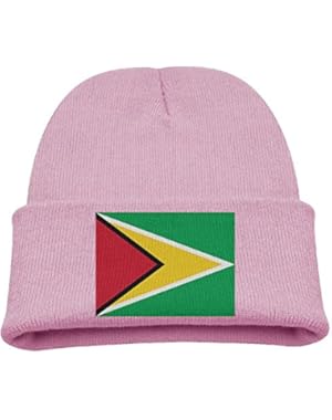 Flag Of Guyana Kid's Hats Winter Funny Soft Knit Beanie Cap Children Unisex