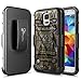 Samsung Galaxy S5 Active Case (G870), NageBee [Heavy Duty] Armor Shock Proof Dual Layer [Swivel Belt Clip] Holster with [Kickstand] Combo Rugged Case With [HD Screen Protector] -Camo