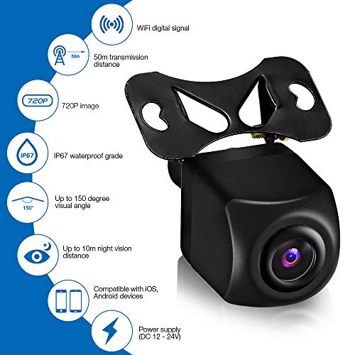 AUTOLOVER Wireless Backup Camera HD 720p Backup Camera for car