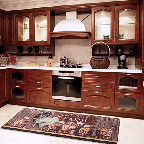 Farmhouse Kitchen Mats Cushioned Anti-Fatigue Comfort Mat ...