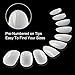 ECBASKET Acrylic Nail Tips Natural Fake Nails Short Oval Nails 500 PCS