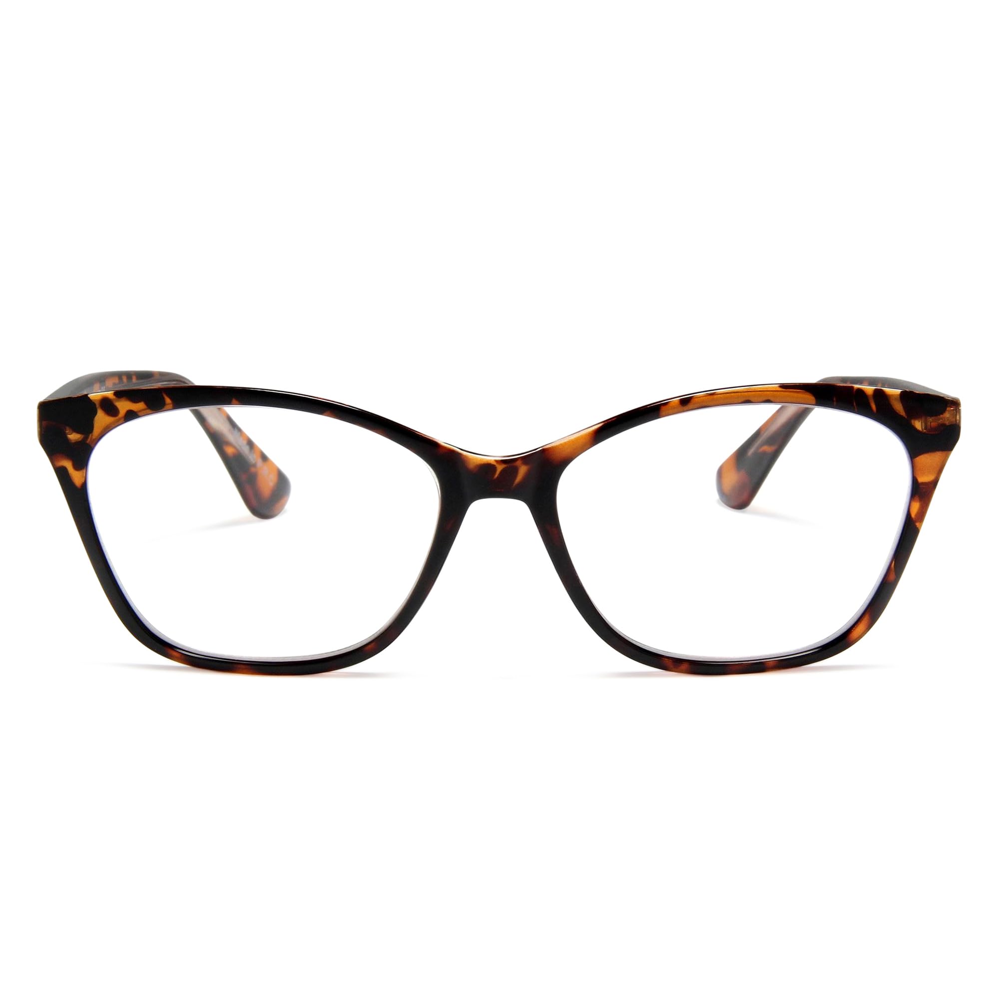Photo 1 of 2SeeLife Large Cat Eye Reading Glasses For Women - Medium-Wide Faces, Durable Frame, Spring Hinges, Oversized Cateye Readers, Brown Tortoise, +3.50