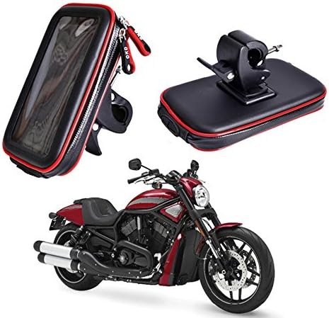 Bike Phone Holder,Waterproof Bicycle Bike Mount Cell Phone Holder Case Motorcycle Handlebar Phone Stand, Universal Cradle for Any Smartphone Screens iPhone 6 6S 7 8 X Samsung S7 S8 LG (XL)