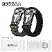 ECVILLA Paracord Bracelet Survival Bracelet with Compass, Fire Starter, Emergency Knife & Whistle (Black+Green)