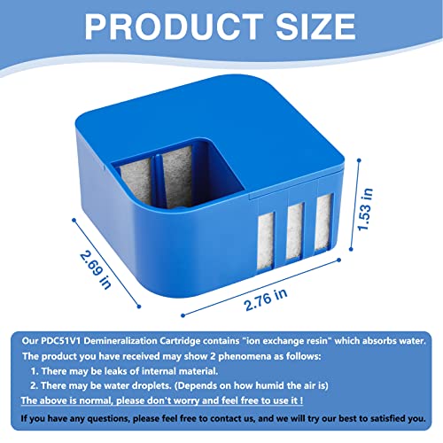 PDC51V1 Demineralization Cartridge of Protec Compatible with Vick