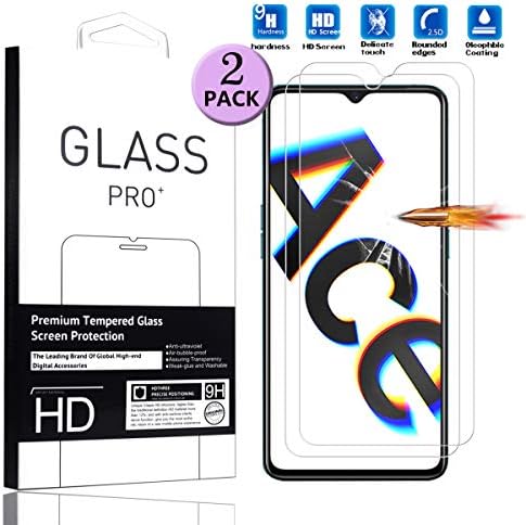 [2 PC] Amaxy Suitable for Oppo Reno Ace Screen Protector Tempered Glass High Definition Anti-Scratch Easy Installation Phone Protective Film for Oppo Reno Ace -2pcs