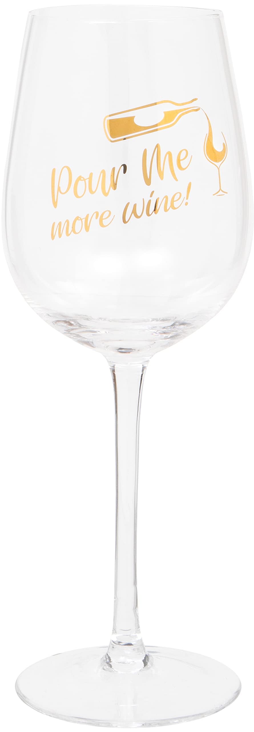 Maturi Pour Me' Humorous Wine Glass, 420ml