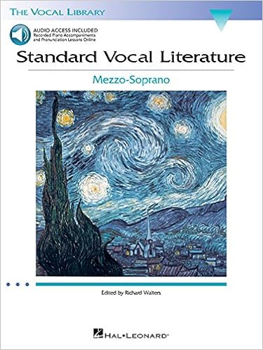 Standard Vocal Literature An Introduction To Repertoire Mezzo Soprano Vocal Library Walters Richard 9780634078743 Amazon Com Books