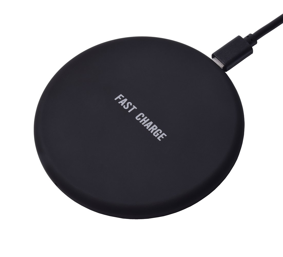 Wireless Charging, JH-LI QI Fast Wireless Charger Ultra Slim Wireless Charger Pad for Samsung Galaxy Note 8,S8, S8+ S8 Plus,S7,S7 Edge,S6 Edge/Edge Plus,Note 5,iPhone X 8 Plus 8,[Sleep-Friendly] Black