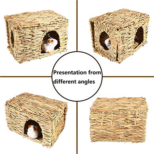 Tfwadmx Rabbit Grass House, Extra Large Natural Hand Woven Seagrass