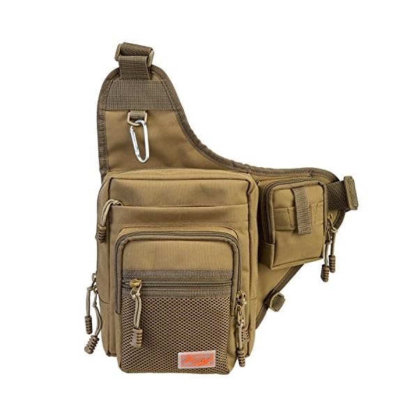 Piscifun-Sports-Shoulder-Bag-Fishing-Tackle-Bag-Crossbody-Messenger-Sling-Bags