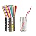 Tomnk 200PCS 10.3 Inch Disposable Flexible Drinking Straws Plastic Straws