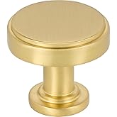 Jeffrey Alexander 1-1/4" Overall Length Brushed Gold Richard Cabinet Knob