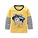 HowJoJo Big Boys Long Sleeve Cotton T-Shirts Monster Truck Shirt Graphic Tees Yellow Size 7/6-7