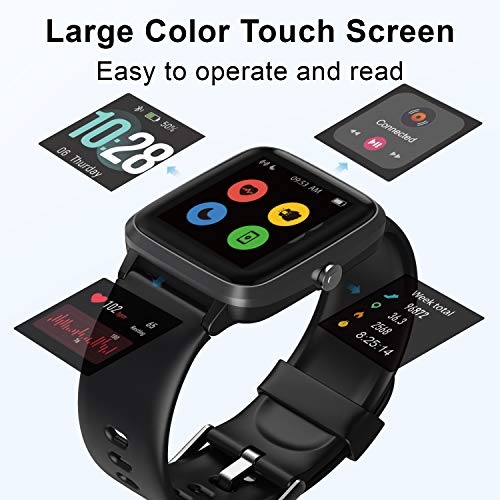 ALNbes Health and Fitness Smartwatch with Heart Rate Monitor, Smart