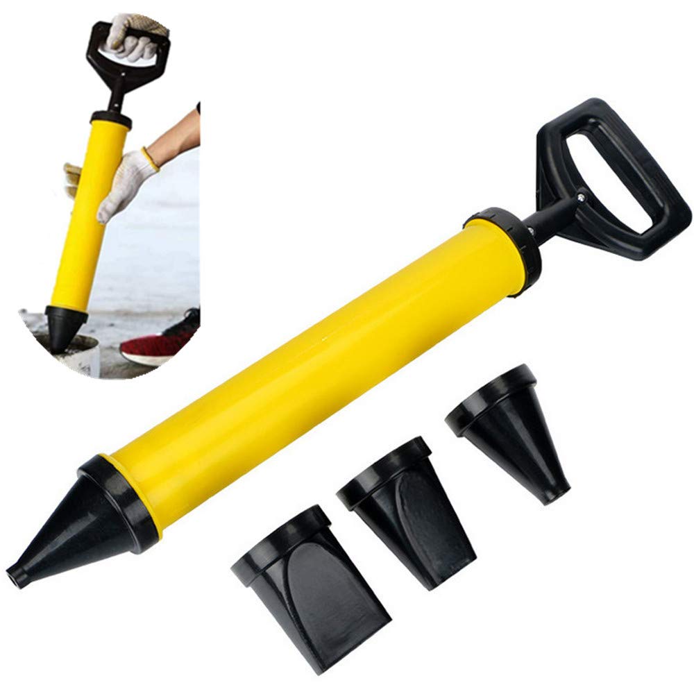 YGMXZL Cement Caulking Gun Set,Professional Mortar Grouting Pump with 4 Nozzle,Multifunction Caulking Tool for Cement Lime
