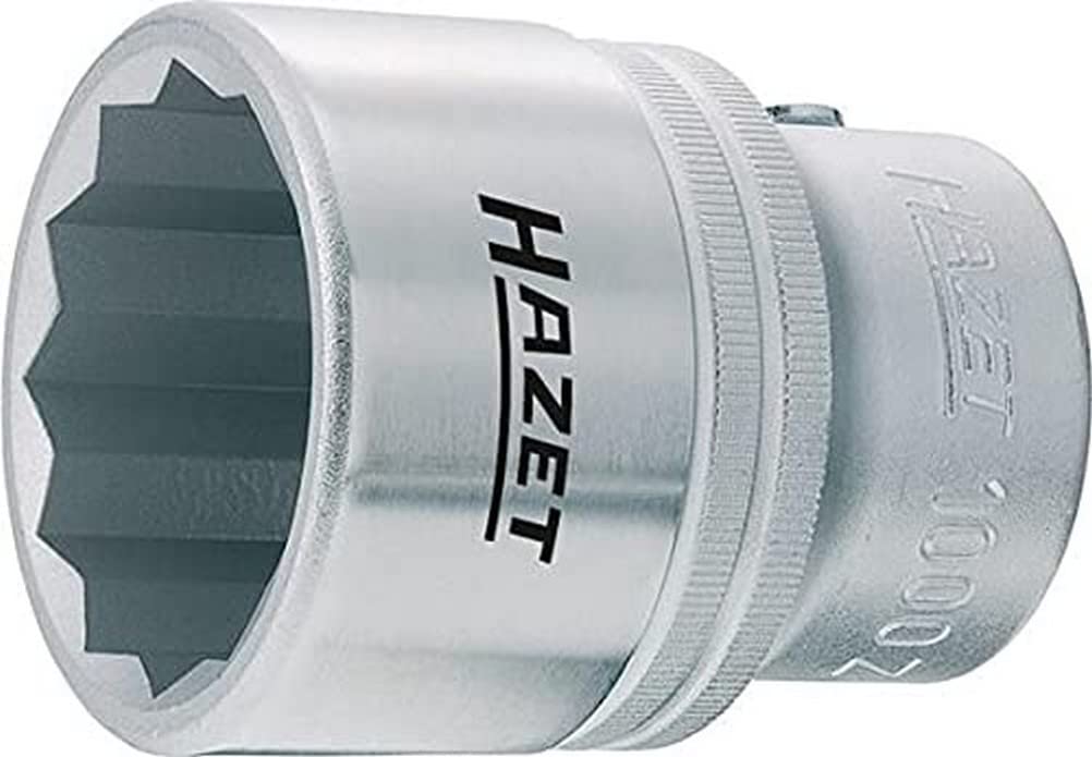 HAZET 1000Z-35 61.5 mm 12-Point Profile Socket - Chrome-Plated/Polished