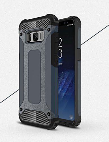 Slim Armor Galaxy S8 Plus Case with Cool Design and Shockproof and Rugged Bumper Construction (Navy Blue)