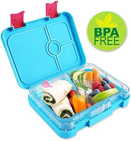 Leakproof Bento Box Style Lunch Container for Adult Meal Prep Or Kids, Dishwasher Safe, Bonus Recipe Ebook