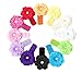 Ema Jane - Peony Flower Hair Clips with Crochet Headbands (12 + 12, 24 Set)
