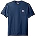 CarharttmensLoose Fit Heavyweight Short-Sleeve Pocket T-ShirtDark Cobalt Blue Heather3X-Large