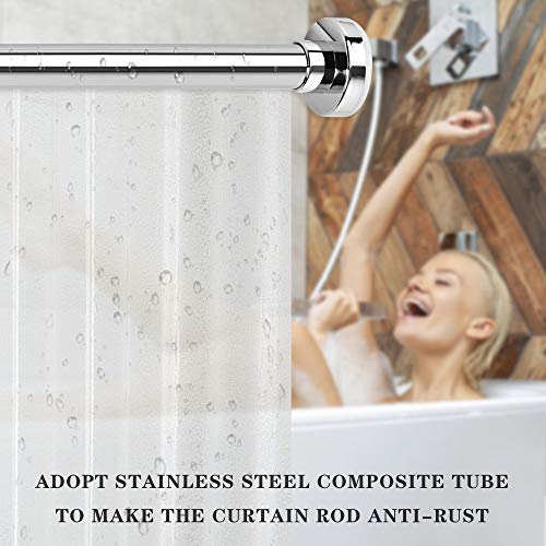 AntDesign Shower Curtain Rod, Rust Resistant ,Easy to Install Tension
