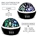 Night Light Projector Designed for Boys, Cars and Ocean 2 Films in 1 Night Lights Projector Lamp, Rotating and 8 Colors Mood Lighting for Boys Baby Kids Children in Bedroom (Black, Cars)