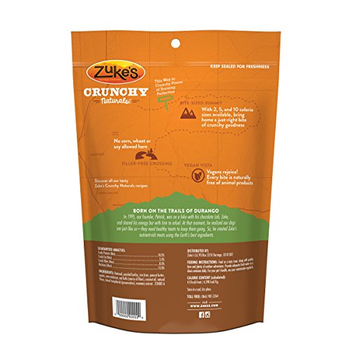 Zuke'S Crunchy Naturals 5S Baked With Peanut Butter & Apples Dog Treats - 12 Oz. Pouch