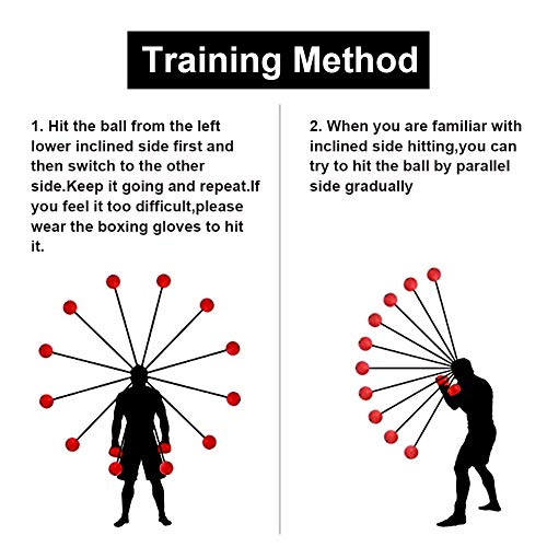 Boxing Reflex Ball, Seed 2 Difficulty Level Boxing Punching Balls with Headband, Softer Than Tennis Ball, Training to Improve Hand Eye Coordination, Punching Skill, Speed, Reaction, Great Boxing Train - Thumbnail 7